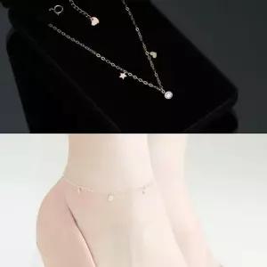 여자발찌 14K GOLD 아모로소 팬던트 체인 발찌 발찌선물