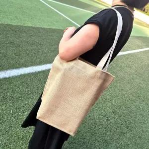 [라일리] Rly 국산 심플 여성 린넨 황마 방수 캔버스백 사각