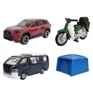 자기주도 캠핑 놀이 오토바이 미니카 세트 피규어 아기선물 승용차 상황극 완구