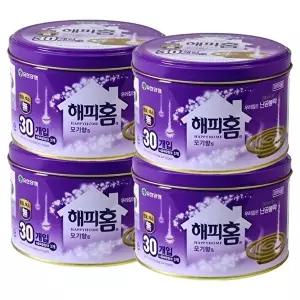 [유한양행]고품질 해피홈 모기향 30개입 x 4개 모기약 모기기피 캠핑모기 WFHYIO3