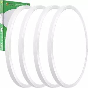 4PK 15.8인치 LED 플러시 마운트 천장 조명 32W 3480LM 3000K/4000K/6000K CCT 선택 가능 복도 주방 침실