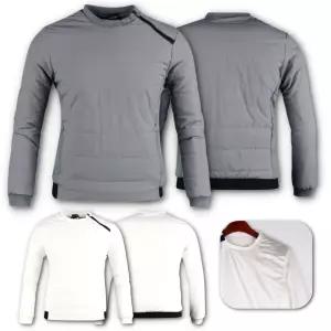 남자 어깨지퍼 라운드넥 바람막이 패딩 모던 캐쥬얼 아우터 파3 선물