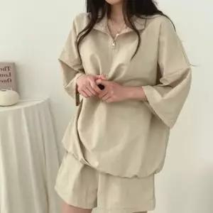 반팔 남녀공용 셋업 상하세트 커플룩 아노락 트레이닝