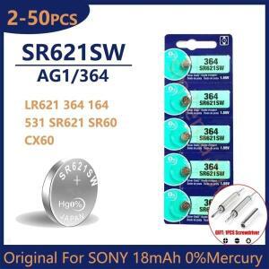 소니호환 364 SR621SW SR60 단추 배터리, 시계 완구 리모컨 셀 코인 1.55V