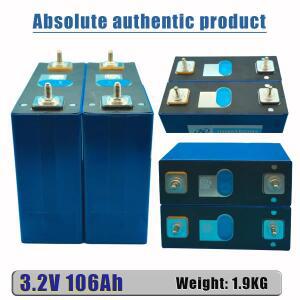 LiFePO4 3.2V 106AH 리튬 인산철 배터리, 자동차 에너지 저장 충전식 DIY12V 태양집열판집열판