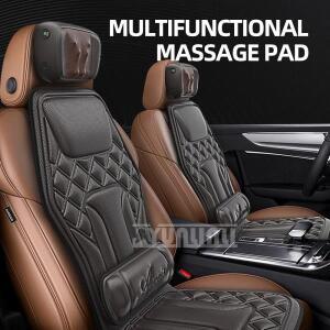 업그레이드 전기 전신 마사지 의자 목 뒤로 허리 마사지 쿠션 열 진동 반죽 다리 마사지 패드 좌석 휴식