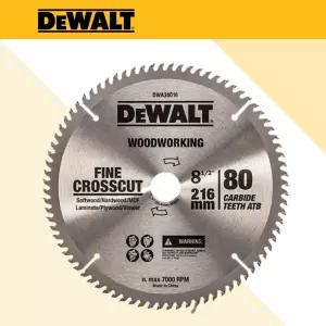 8인치 215mm 80날 디월트 원형톱 목재 절단 스킬날 목공 톱날