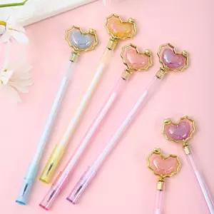 크리스탈하트 볼펜제작 판촉용 홍보용 예쁜 귀여운 캐릭터 볼펜 대량 소량 인쇄 제작 각인 중성펜 