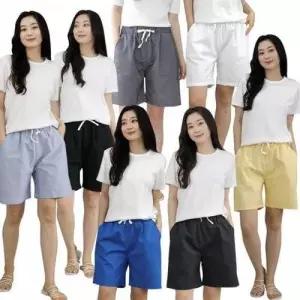 ksr 남녀공용 5부 반바지 밴딩 여름 남성 여성 잠옷 비치 팬츠 WFJ2AR8