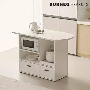 (수도권무료) 보루네오 엘리브 샤인 1200 라운드 홈바 식탁 테이블 서랍형 ca234