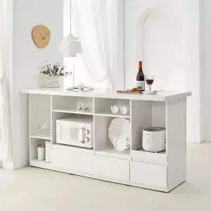 (수도권무료) 엠버M 1700 인조대리석 홈바 테이블 서랍형 BJM230