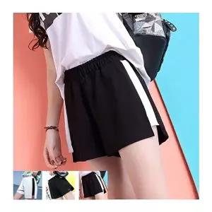 여자여름바지 여름 데일리 배색 반바지 여성 트레이닝 캐주얼 팬츠