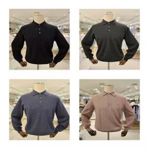 닥스니트 (양말증정 )DLW1SWTL150-K1 4종택1 워셔블 솔리드 카라 니트