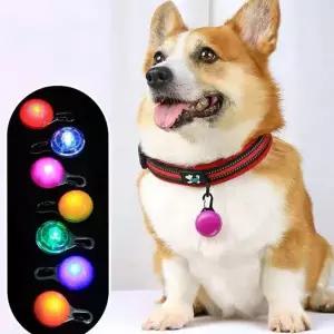 반려견 안전등 강아지산책 야간 야광 반려견 led 펜던트 목걸이 클립형 클립 목줄 발광