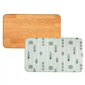 pvc 발 매트 부드러운 논슬립 국산 주방 발 매트 고밀도 양면 방수 원목