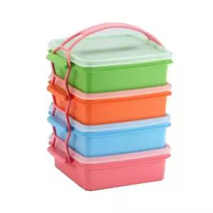 피크닉 4단 박스 도시락통 식기세척기 사용가능 점심 보관통 소풍 야외용