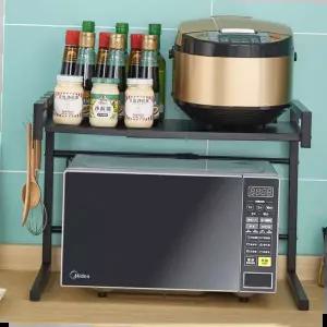 식탁수납장 2단전자레인지선반 (신상꿀템)전자렌지 선반 2단 길이조절 수납장