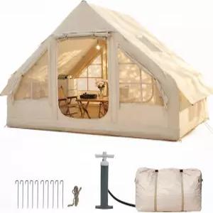 4-8인용 Aoxun 풍선 캠핑 텐트 인스턴트 셋업 패밀리 사이즈 자외선 차단 기능이 있는 방수 방풍 야외 쉼터