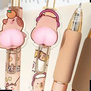 카피바라지우개 코어스 카피바라 엉덩이 볼펜 말랑말랑 귀여운 4P