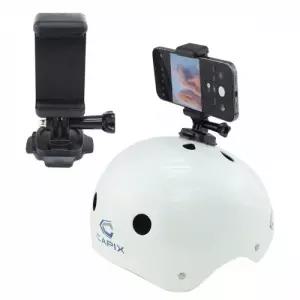 오토바이 헬멧 스마트폰 촬영 마운트 거치대 방송장비