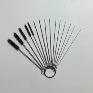 노즐 배기구 화구 청소 브러 쉬 15종 세트 시 관 솔 니들 세척 클리닝 구멍 미세 헤드 샤위기