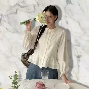 아트박스/신상오픈런 여성 기본 루즈핏 브이넥 트임 티셔츠