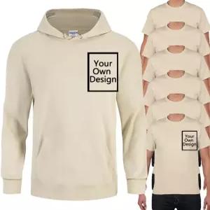 맞춤 작업복 유니폼 6팩 티셔츠 1 후드티 남성용 작업 셔츠 중소기업 로고 앞뒤