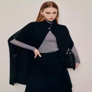 [매장 정품]  지고트 모던 울 블렌드 케이프 가디건