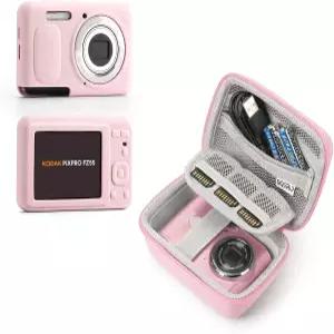 KODAK PIXPRO FZ55용 SQERO 디지털 카메라 케이스 부드러운 실리콘 FZ55 컴팩트 여행 가방 3개의 SD 카드
