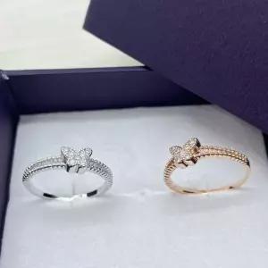 나비 큐빅 레이어드 패션 은 반지 커플 링 애끼링 저렴한커플링 마디반지 실버평반지