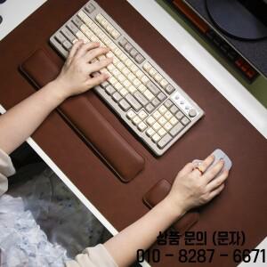 방수 PU 마우스 패드 대형 노트북 미끄럼 데스크 키보드 매트 손목 보호대 3종