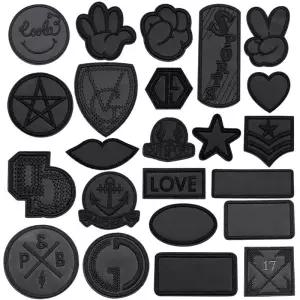 자수 구멍 수선 패치 패딩 스티커 옷 셀프 접착식 자켓