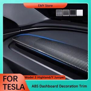 모델3 모델Y 주니퍼 호환 대시보드 트림커버 ABS 내구성 인테리어