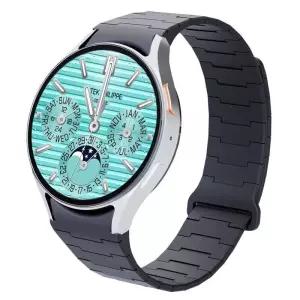 갤럭시워치 7 6 5 4 프로 클래식 호환 실리콘 버클링 마그네틱 스트랩 밴드 시계줄