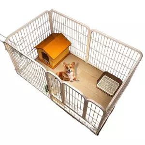 중형 대형 애완견 펜스 케이지 철망 강아지 반려견 집 철장