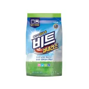비트 실내건조 세탁 가루세제 겸용 리필 2.7kg 1개