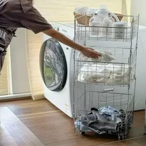 리오라 스텐빨래바구니3단 대형 세탁바구니 세탁 바구니 대용량 3단