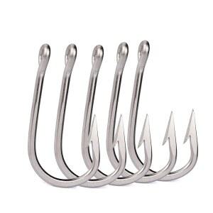 애니비 자이언트 상어 참치 악어 게임 스테인리스 낚시 바늘 12 크기의 소금물용