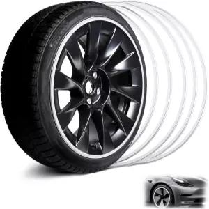 18인치 자동차용 합금 휠 림용 자동차 림 프로텍터 허브 커버 긁힘 방지 모든 종류의 차량에 적합한 내구성