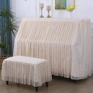 다층 원사 패브릭  레이스 하이 엔드 현대   커버 하프 의자 천 피아노  세트