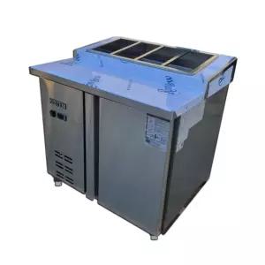 키스템 단체급식 반찬테이블냉장고 900 김밥냉장고 1도어 1/3밧드 KIS-PDB09R-5