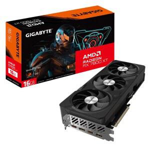 기가바이트 라데온 RX 7800 XT 게이밍 OC 16GB 그래픽 카드 - GDDR6 256비트, 윈드포스 냉각 시스템, 메탈 백플레이트, DP 2.1, HDMI AMD RDNA 3 아키텍처, GV-R78XT OC-16GD