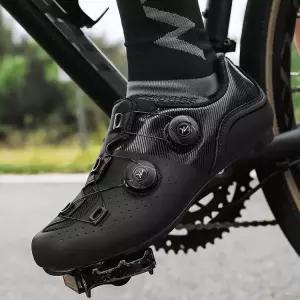 겨울 자전거 슈즈 클릿 MTB 로드 평페달 남녀공용 사이클링화 신발