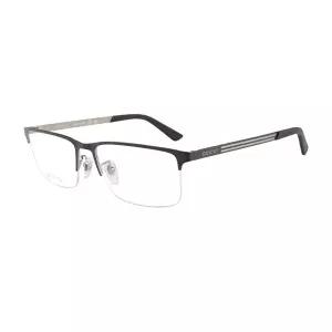 구찌 명품 안경테 GG0694O 004 스퀘어 반무테 메탈 여자 남자 안경