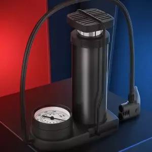 자전거 공기주입기 미니 레저용 공기주입 휴대용 자전거 펌프 에어 풋펌프 튜브 에어매트 타이어 용품