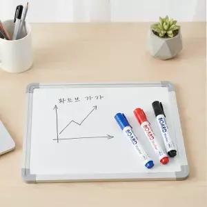 모닝글로리 화이트보드 칠판 마카 매직 12개 3컬러