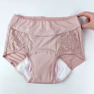[일반구매] 국산 요실금팬티 여성용 MSPT-003 70cc 할머니 빨아입는 편한 레이스 인견 노인 임산부 안착팬티 