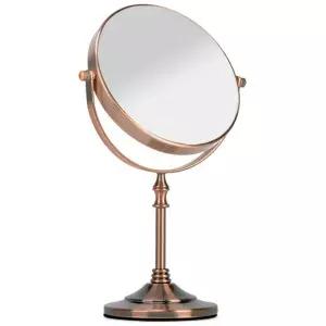 10배 확대 led 메이크업 스탠드형 조명 미러 백색 독서 책상