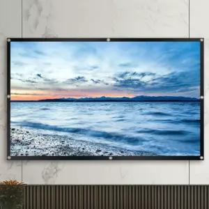 이동식 빔스크린 휴대용 무타공 유압식 폴딩 프로젝터 야외 캠핑