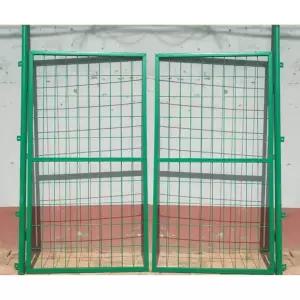 휀스대문 메쉬 전원주택 흙바닥 게이트폭 공장 높이5m 울타리 철망 문2